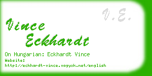 vince eckhardt business card